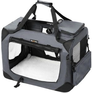 Feandrea Transportbox für Hunde & Katzen M