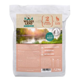 Wildes Land Trockenfutter Adult Huhn & Lachs m. Gemüse 1.2 kg