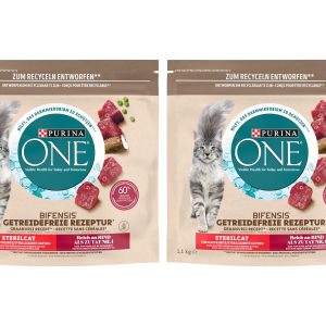 Purina ONE Trockenfutter Grain Free Adult Rind, 2 x 1.1 kg
