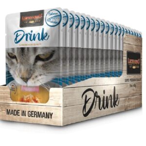Leonardo Cat Food Katzen-Snack Drink Lachs, 20 x 40 g