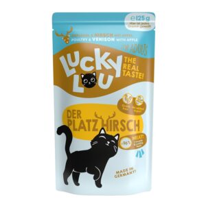 Lucky Lou Nassfutter Lifestage Adult Geflügel & Hirsch, 125 g