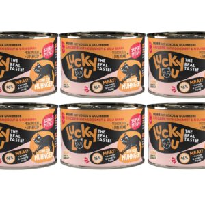 Lucky Lou Nassfutter SuperMono Huhn, 6 x 200 g