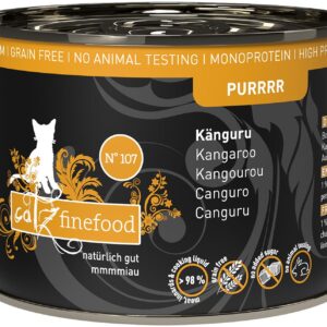 catz finefood Nassfutter Purrrr No.107 Känguru, 6 x 200 g