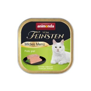 animonda Nassfutter Vom Feinsten Mildes Menü Pute pur, 100 g