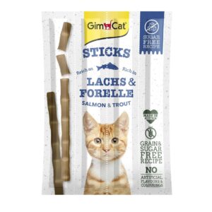 Gimpet Katzen-Snack Sticks Lachs & Forelle, 4 Stück