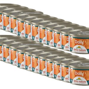 Almo Nature Nassfutter Daily Mousse mit Thunfisch und Huhn, 24 x 85 g