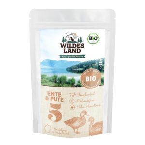 Wildes Land Nassfutter Adult BIO Ente & Pute 12 x 85 g