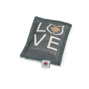 CanadianCat Katzen-Spielzeug Spielkissen Love, Dunkelgrau