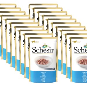 Schesir Nassfutter Thunfisch in Gelée, 20 x 85 g