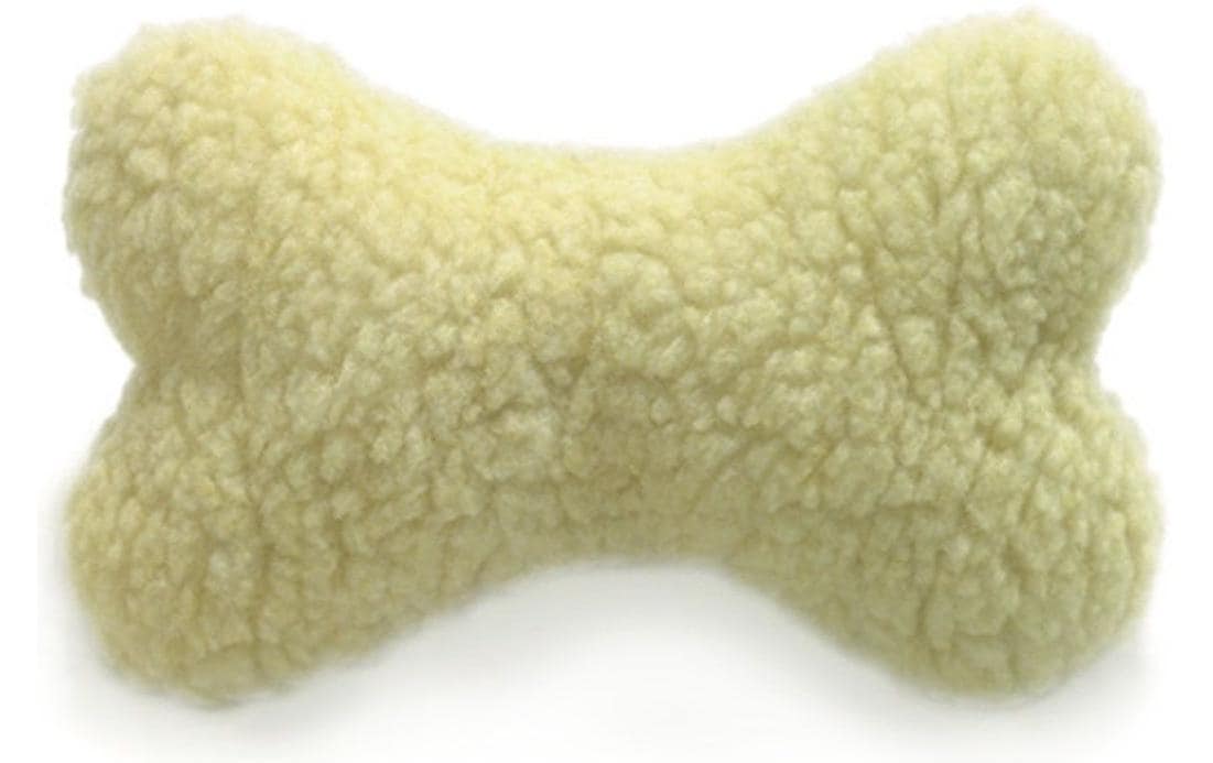 SwissPet Hunde-Spielzeug Spielknochen Lammfell, 25 cm