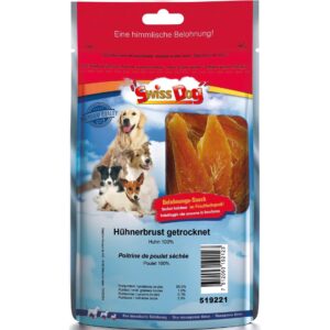 SwissDog Leckerli Hühnerbrust getrocknet, 400 g