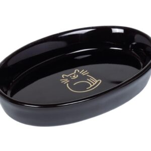 Nobby Keramiknapf Golden Fish Bone, 17 x 11 x 2.5 cm, 0.12 l