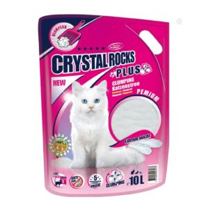 Crystal Rocks Katzenstreu Silikat Plus, 10 l, klumpend