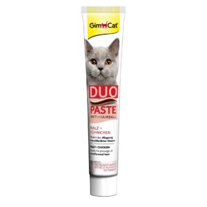 Gimpet Katzen-Nahrungsergänzung Duo Paste Anti-Hairball Malz, 50 g