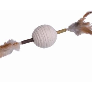 Nobby Katzen-Spielstab Matatabi Stick mit Rasselball, 28 cm