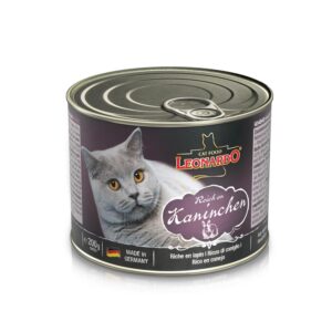 Leonardo Cat Food Nassfutter Kaninchen, 200 g