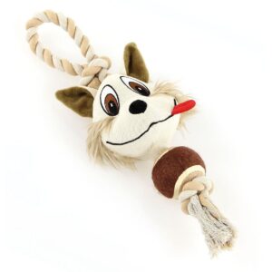 SwissPet Hunde-Spielzeug Crazy-Fox, 40 cm, Beige