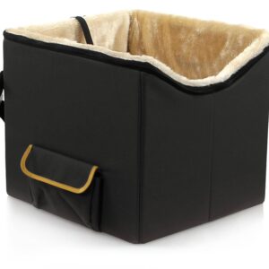 SwissPet Autositz Randy S, 37 x 40 x 35 cm, Schwarz/Beige