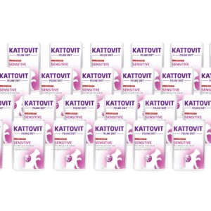 Kattovit Nassfutter Sensitive Huhn und Ente, 24 x 85 g