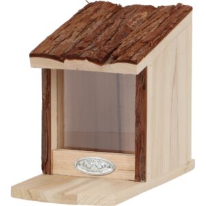 Esschert Design Futterspender Eichhörnchenfutterhaus mit Rindendach