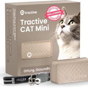 tractive GPS-Tracker CAT Mini LTE, Braun
