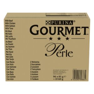 Purina Gourmet Nassfutter Gourmet Perle Fleisch & Fisch Sauce 96 x 85 g
