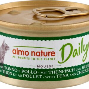 Almo Nature Nassfutter Daily Cat Mousse mit Thunfisch und Huhn 85 g