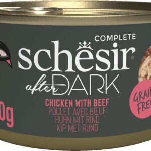 Schesir Nassfutter after Dark Complete Brühe Huhn mit Rind, 80 g