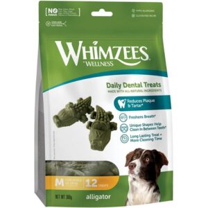 Whimzees Kausnack Krokodil M, 360 g