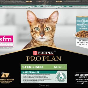 Purina Pro Plan Nassfutter Adult Sterilized Gelée Hochseefisch 10 x 85 g