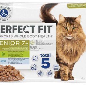 Perfect Fit Nassfutter Cat Senior 7+ Truthahn und Fisch, 4 x 85g