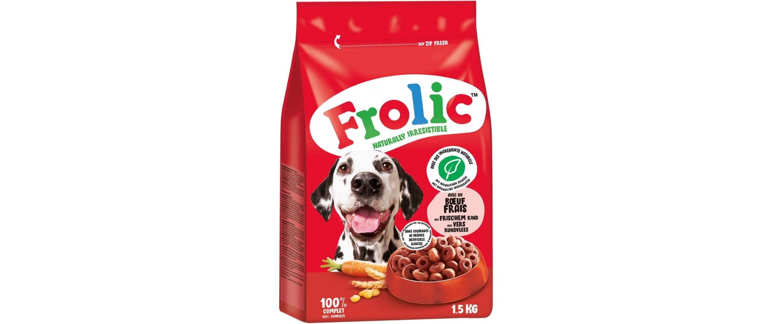 Frolic Trockenfutter mit frischem Rind 1.5 kg