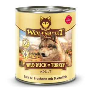Wolfsblut Nassfutter Dog Wild Duck & Turkey, 800 g
