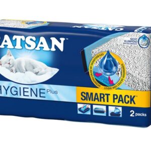 Catsan Katzenstreu Hygiene Plus Smart Pack, 2 x 4l