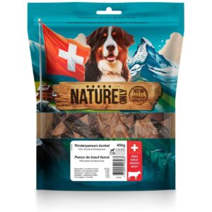 NATUREonly Kausnack Rinderpansen dunkel 450