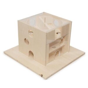 Hundespiele.ch Katzen-Strategiespiel Katzenfummelhaus aus Holz