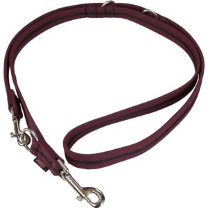 Grossenbacher Hundeleine 180 cm, 25 mm, Schwarz/Bordeaux