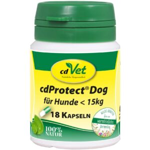 cdVet Hunde-Nahrungsergänzung cdProtect Dog, < 15 kg, 18 Kapseln