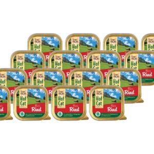 HofCat Nassfutter Rind, 16 x 100g
