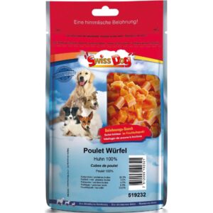 SwissDog Leckerli Poulet Würfel, 120 g