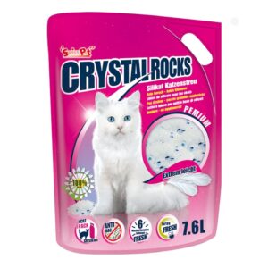 Crystal Rocks Katzenstreu Silikat, 7.6 l, nicht klumpend