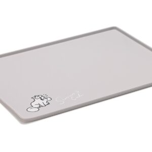 Simon’s Cat Napfunterlage 40 x 30 x 1 cm, Hellgrau
