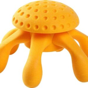 KIWI WALKER Hunde-Spielzeug Octopus Orange, M, 17 x 17 x 9 cm