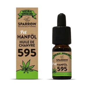 Sparrow Hunde-Nahrungsergänzung Hanföl 595 mit CBD, 10 ml