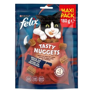Felix Katzen-Snack Tasty Nuggets Rind mit Lamm, 180 g