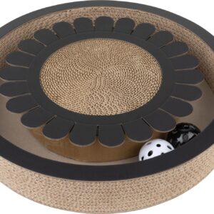District 70 Katzen-Spielzeug Spielboard Bloom Black, 32 x 32 x 6 cm