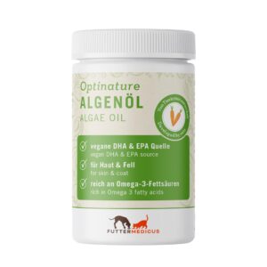 Futtermedicus Hunde-Nahrungsergänzung Algenöl Kapseln mit EPA/DHA 80 Stück