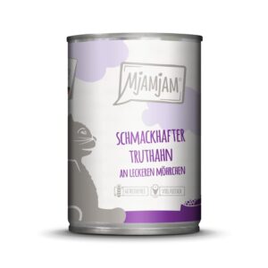 Mjamjam Nassfutter Dose Truthahn & Möhrchen, 400 g