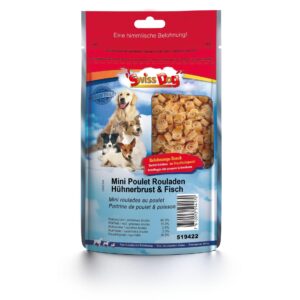 SwissDog Kausnack Mini Poulet Rouladen 100 g