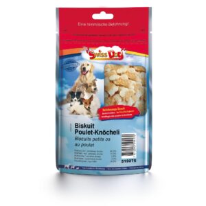 SwissDog Kausnack Biskuit Poulet Knöcheli 80 g